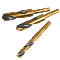 XtremepowerUS 8-Pieces Jumbo Silver & Deming Drill Bit Set Index 9/16″ To 1″