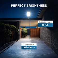 12000LM Solar Street Lights Outdoor with Motion Sensor, Remote Control