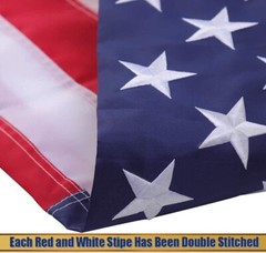 US American Flag 3×5 Made in Luxury Embroidered United States Flag + State Flag