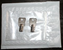 HMC30251 to HMC30500 2-NEW KEYS FOR Protex Gun Wall Safe Homak. Replacement KEY
