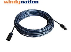 Pair Black + Red Solar Panel Extension Cable Wire Solar Connectors 10 or 12 AWG