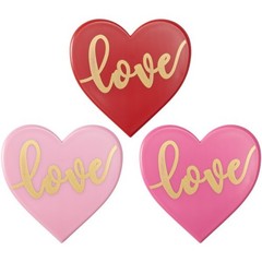 DecoPac “Love”~ Layon for cakes ~ 5ct ~ Pale Pink, Dark Pink (RED NOT AVAILABLE)