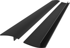 Silicone Stove Gap Covers (2pk) – Heat Resistant, 21″ Black, Easy Clean