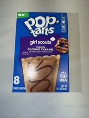 Pop Tarts Girl Scouts Frosted Coconut Carmel Samoas Inspired 8 Count limited ed!