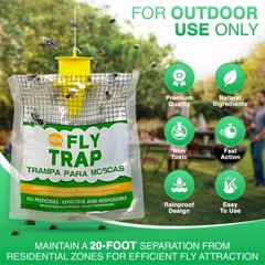 10 pack Outdoor Fly Traps – Disposable, Hanging Outdoor
