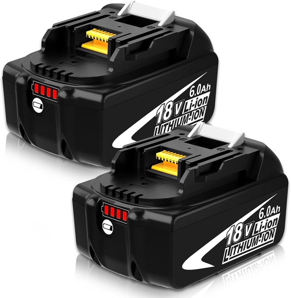 2PACK BL1860B for Makita 18V 6.0Ah Lithium-Ion Tool Battery BL1860 BL1850 BL1830