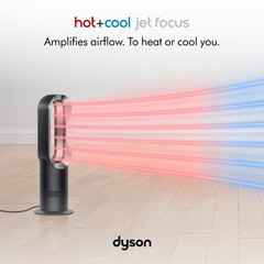 DYSON AM09 HOT + COOL FAN HEATER Jet Focus BLACK/NICKEL WITH REMOTE