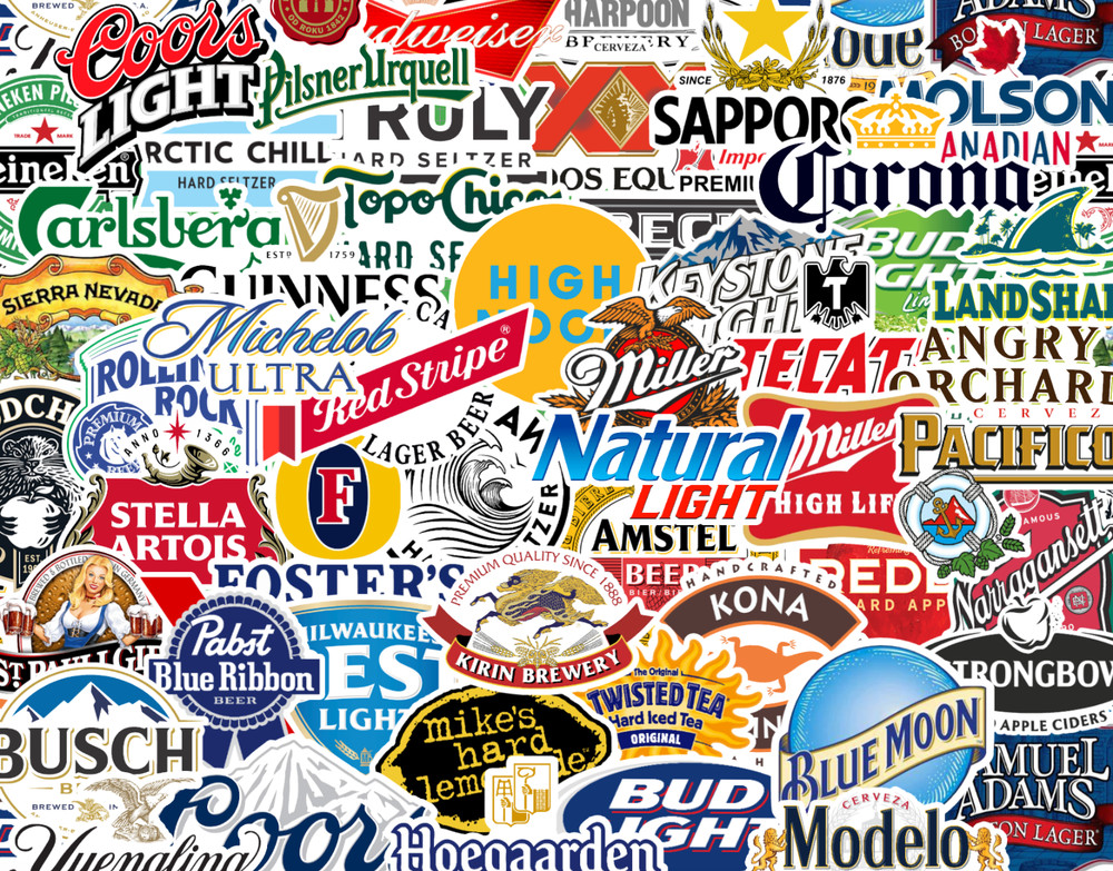 25/50 Beer Logo Sticker Pack – Matte Vinyl – Cider Seltzer Brewery Craft Alcohol