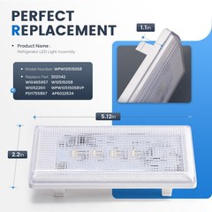 For Whirlpool Kenmore Refrigerator W10515058 PS11755867 LED Light Assembly
