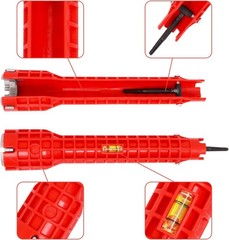 8 IN 1 Multi tool Faucet Sink Installer Pipe Wrench For Plumbers & Homeowners