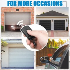 2PC Garage Door Gate Opener Transmitter 10 Digit Pins Code Remote Control 300MHz