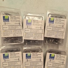 6 Palram #10-15 x 2 in Wood Screws Hex Washer Head Hex Drive Steel 50 Pack