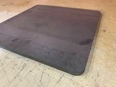 1/4″ Steel Pizza Baking Plate, 1/4″ x 14″ x 16″, Rounded Corners .25″, A36 Steel