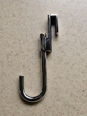 REJUVENATION EMERY POLISHED NICKEL SWIVELING WALL POT RACK UTENSIL HOLDER HOOK