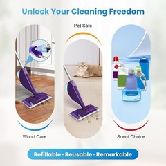 500ml Leak-Proof Cleaning Solution Bottle for Swiffer WetJet – Hand Wash Only