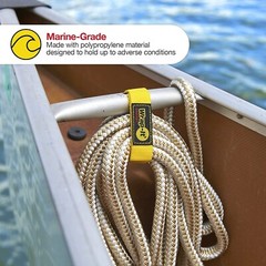 Hook and Loop Strap 12″ Yellow Wrap-It Storage for Boat Rope, Hose, Cable & more