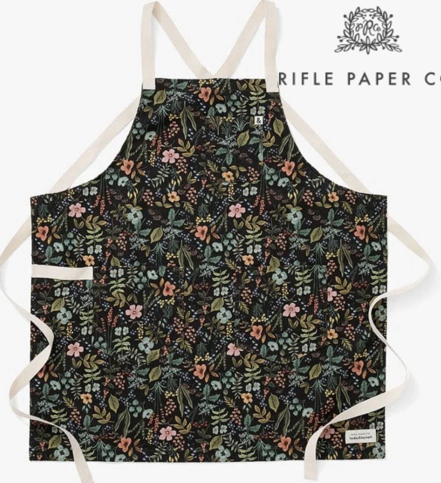 Hedley & Bennet Unisex Adults Crossback Apron Rifle Paper Co. Herb Garden