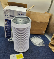 Sejoy Air Purifier 3-Stage Filtration 120V 60Hz For Table And Desktop