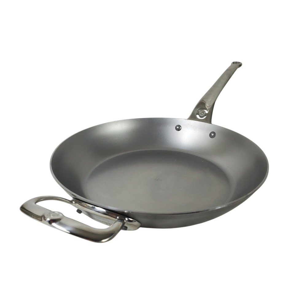 De Buyer Mineral B Pro Carbon Steel Fry Pan Stainless-Steel Nonstick 12 1/2″