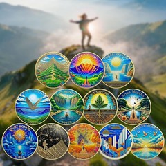 1-12 Months Sobriety Coin – AA Chip Sober Medallion and Prayer in Recovery