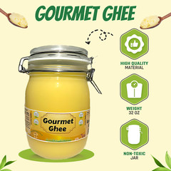 Premium Gourmet Clarified Butter-Organic GrassFed Versatile Healthy Cooking Ghee