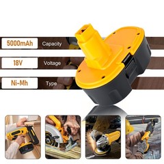 18V 7.0Ah 6Ah Battery / Charger For Dewalt 18 VOLT DC9099 DC9096-2 DC9096 DC9098