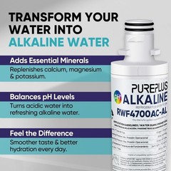 PUREPLUS Alkaline Water Filter Replacement for LG LT1000P Kenmore 9980 3-Pack