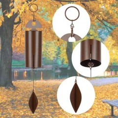 9.8in Deep Resonance Serenity Metal Bell Heroic Wind Chimes Outdoor Home Decor