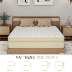 14 Inch Queen Size Mattress Gel Memory Foam Hybrid Pocket Spring In A Box