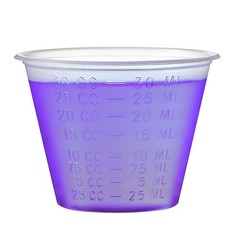 30ml 1oz Graduated Medicine Cups | Lipped Rim Measuring Cups w. Oz ML Tbsp Dram