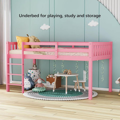 Princess Bed for Adults Kids & Young Teens No Box Spring Required Wood Slat