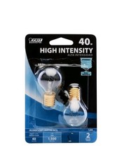 Feit 40 W S11 Globe Incandescent Bulb E17 (Intermediate) Soft White 2 pk