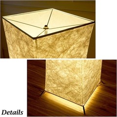 61″ Modern Floor Lamp with Fabric Shade, Standing Lamp for Bedroom Living Room