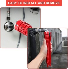 8 IN 1 Multi tool Faucet Sink Installer Pipe Wrench For Plumbers & Homeowners