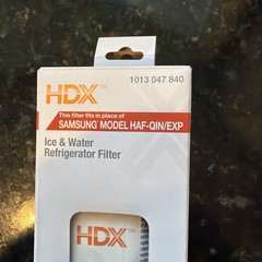 HDX EQS-1-S Standard Refrigerator Water Filters For Samsung HAF-QIN