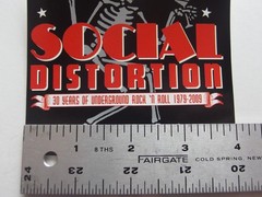 Social Distortion 30 Years Skeleton Logo Sticker C&D Visionary Punk Rock 4×4.25″