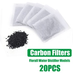 20 Pcs Activated Carbon Charcoal Filters For Water Distiller Hygiene US