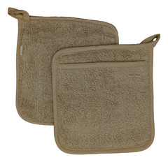 Terry Cotton Pot Holder with Pocket | Heat Resistant, Durable, Machine Washable