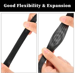 ALL SIZES & COLORS 5 FT – 100 FT. Expandable Cable Sleeving Braided Tubing LOT