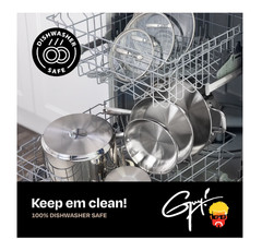 10.3in Stainless Steel Fry Pan 3-Layer Skillet Oven Safe 500F