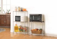 5-Tier Metal Wire Rack Free Standing Shelving Unit Adjustable Heavy Duty Storage