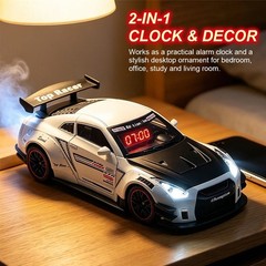 Hypercar Model Alarm Clock LED Digital Display Remote Control Clock