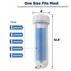 36/50/75/100/150/400/500/600 GPD Reverse Osmosis RO Membrane Water Filter 2″ 3″