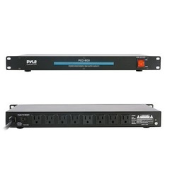 Pyle Pro Sound 19in Rack Mount 1800W Power Conditioner 110V AC 8 Outlets PCO800