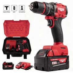 18V Cordless Brushless Drill Driver Kit with Battery & Charger For Milwaukee M18