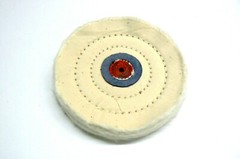 Jewelry Polishing Buffs Muslin White & Yellow Buff 4″ Jewelers Buffs Set of 2 Pc