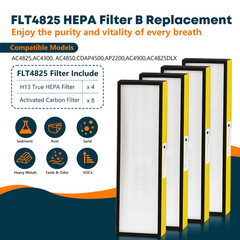 20 Packs FLT4825 HEPA Filter B Replacement Compatible with Guardian AC4825