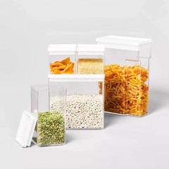 5X 12.6C TALL RECTANGLE PLASTIC STORAGE CONTAINER BRIGHTROOM FITS POKEMON ETB