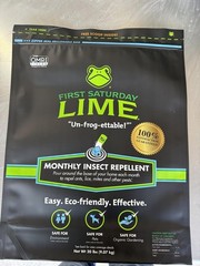 First Saturday Lime 20lb Bag – Monthly Insect Shield – Free Shipping.