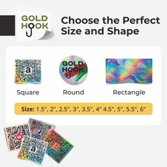 Custom Holographic Rainbow Stickers 100 Pack Personalized Waterproof Vinyl Logo